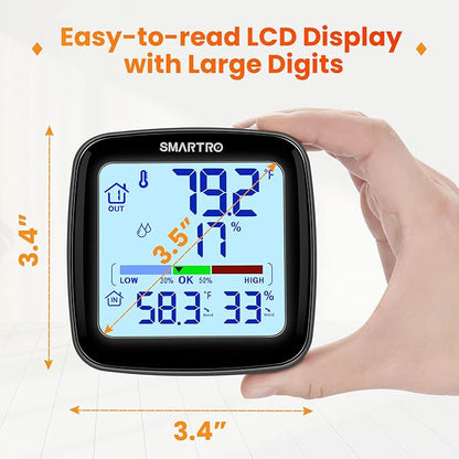SMARTRO SC92 Professional Indoor Outdoor Thermometer Wireless Digital - Image 2