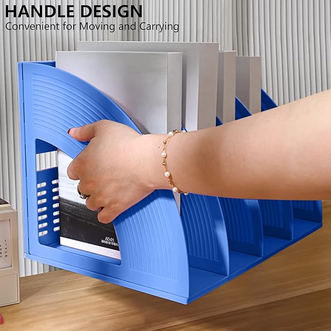 Marte Vanci Magazine File Holder Vertical PP Folder Book Desktop Organizer - Image 3