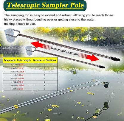 Telescopic Water Sampler with Swivel Pole and Removable Cup - Image 6