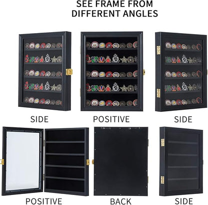 Jinchuan Military Challenge Coin Display Case Lockable Cabinet Rack Holder - Image 5
