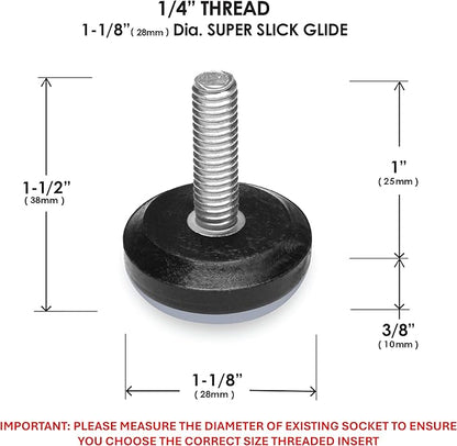 Slipstick Gorilla Outdoor Adjustable Furniture Levelers Weatherproof Screw in - Image 5