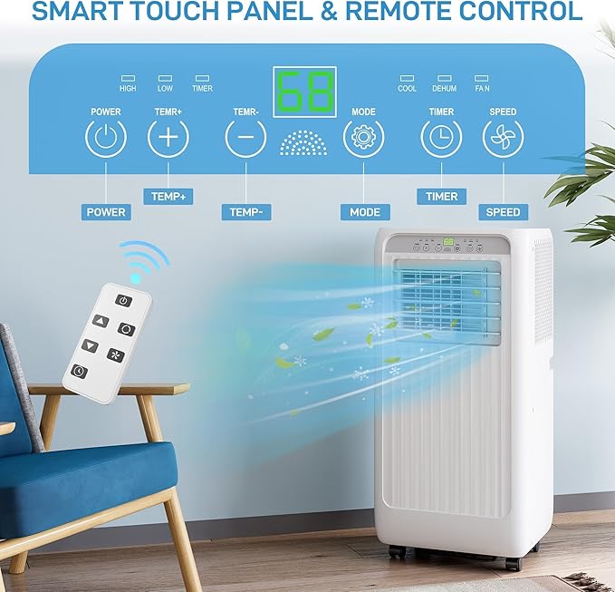 GarveeHome Portable Air Conditioner, Energy Efficient 10, 000 BTU AC - Image 4