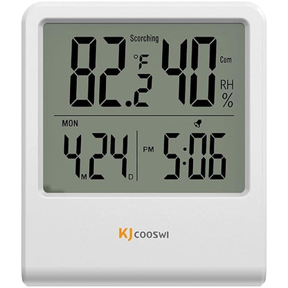 Indoor Thermometer, Room Thermometer and Hygrometer by KJCOOSWI