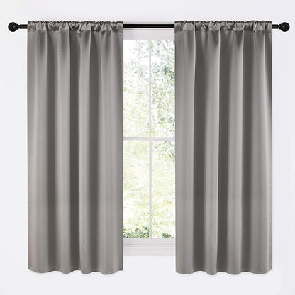 NICETOWN Room Darkening Cafe Satin Curtains by NICETOWN