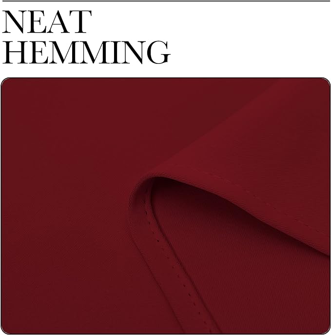 NICETOWN Burgundy Curtains Blackout Drape Panels - Image 8