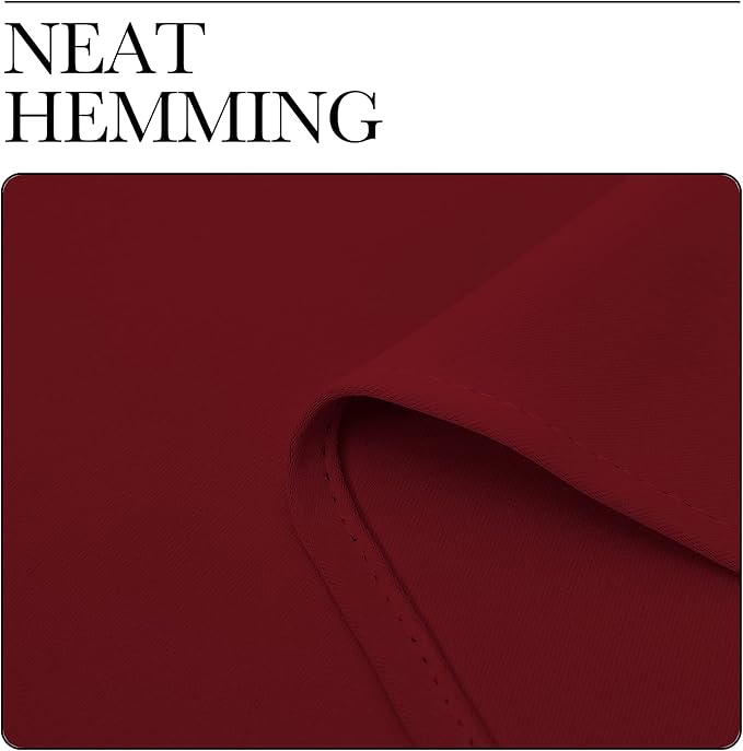 NICETOWN Christmas Burgundy Curtains Blackout Drapes - Image 7