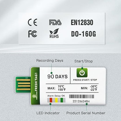 Freshliance 200pack Temperature Data Logger USB Disposable Temperature Recorder - Image 9