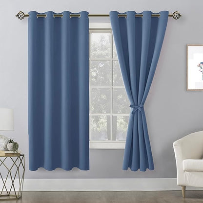 Hiasan Blackout Curtains for Bedroom, 52 x 63 Inches Length - Image 2