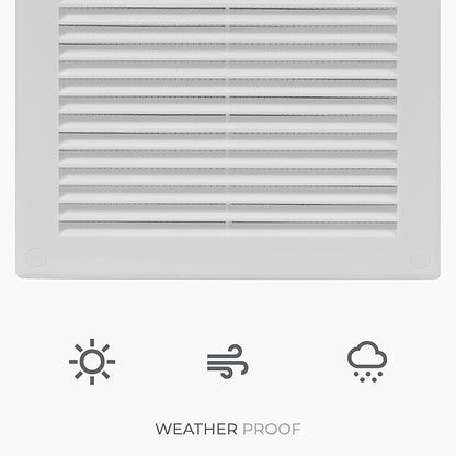 10-Pack 10" x 10" Square Air Vent Cover – White Plastic Vent Deflector - Image 6