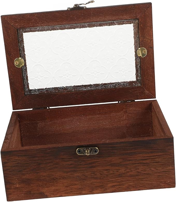 Wooden Display Case with Glass Lid - Image 7