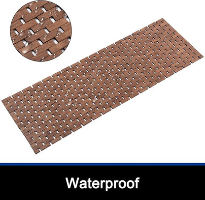 Bath Mat Bathroom Runner Long Large Rugs Floor Wood Shower Bathtub Waterproof - Image 2