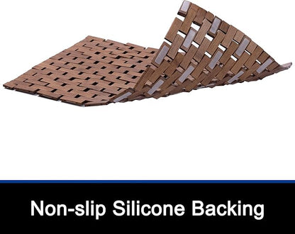 Bath Mat Bathroom Rugs Floor Wood Shower Bathtub Waterproof Non Slip - Image 5