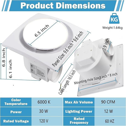 Nalle Ventilation Fans Bathroom Exhaust Fan - Image 3