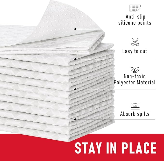 Cooyes 12 Pack Large Refrigerator Liners 17.7" x 36", Absorbent Strong Grip - Image 7