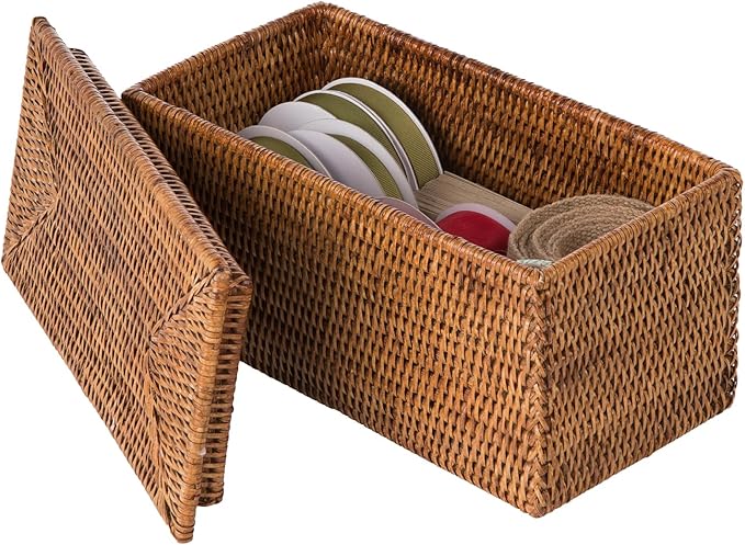 KOUBOO La Jolla Rattan Box, Toilet Roll Storage, Storage Boxes, Rattan Basket - Image 6