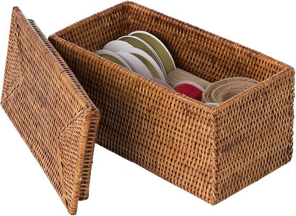 KOUBOO La Jolla Rattan Box, Toilet Roll Storage, Storage Boxes, Rattan Basket - Image 6