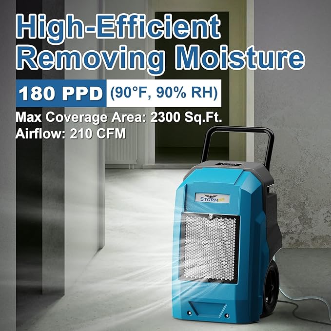 ALORAIR 180 Pints Commercial Dehumidifier - Image 3