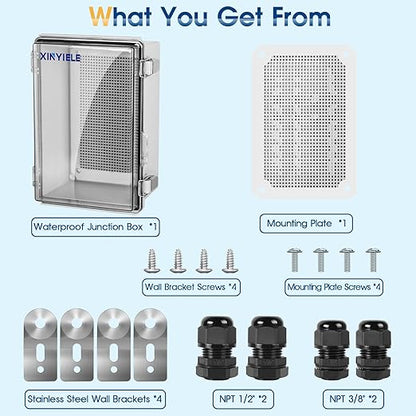 Waterproof Outdoor Project ABS Plastic Junction Box IP67 Weatherproof Dustproof - Image 7