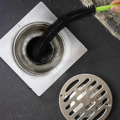 Sewer Drain Brush, Drain Clog Remover, 17inch Flexible Long Pipe Snake Hair - Image 2