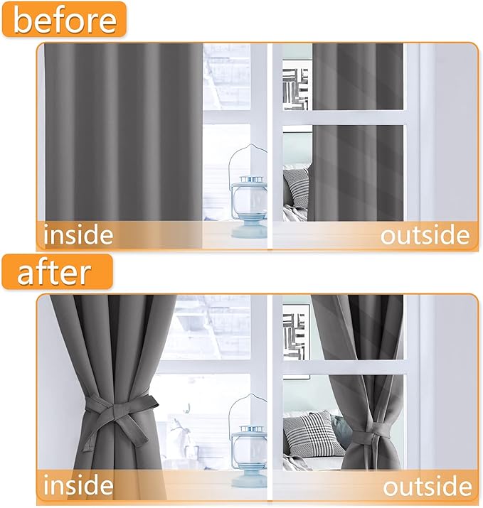 Hiasan RV Blackout Curtains for Bedroom, 52 x 30 Inches Long - Image 5