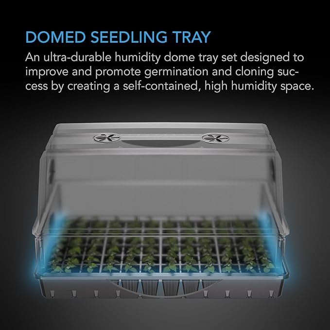 AC Infinity Large Humidity Dome, Heavy-Duty Germination Kit - Image 2