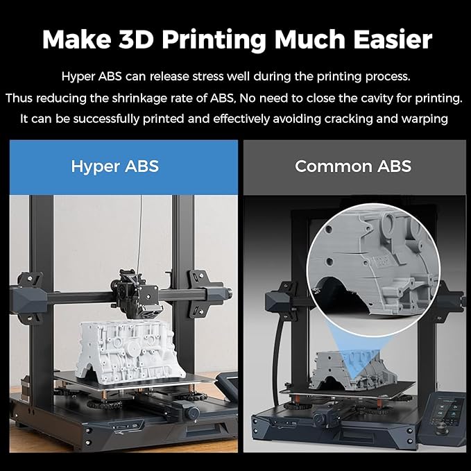 Creality Hyper ABS Filament, Official 3D Printer Filament ABS 1.75mm - Image 5
