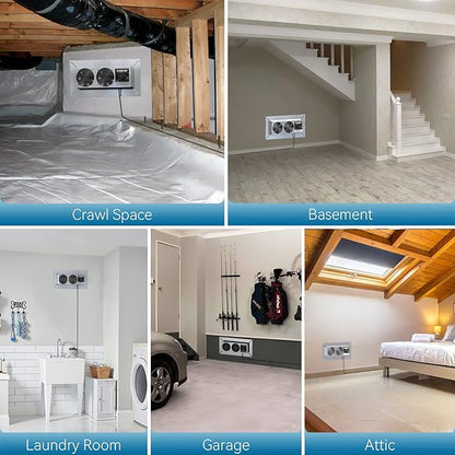 CADPXS Crawlspace Ventilation Fan, Crawlspace Fan Vent - Image 6