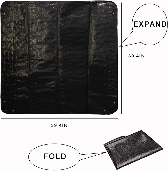 BIUWING 2PCS 39.4" x 39.4" Large Plant Repotting Mat Waterproof Transplanting - Image 4