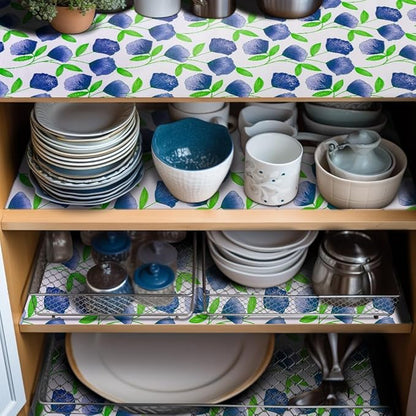 12" W x 120" L Floral Drawer and Shelf Liner - Image 2