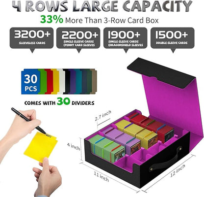 MTG Deck Boxs, Trading Card Storage Box, Card Storages Boxes, bulk card storage - Image 4