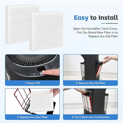 4-Pack HFT600 Humidifier Replacement Wicking Filter T - Image 6