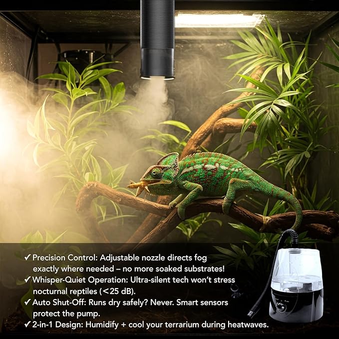 Reptile Fogger, Terrarium Humidifier, Plant Humidifier, Fog Machine Mister - Image 2