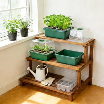 MIXC Seed Starter Tray with Elevated Lid, 120 Cells Seed Starter Kit with - Image 7