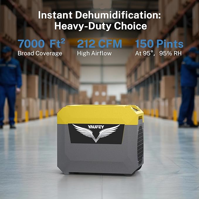 Yaufey 150 Pints Commercial Dehumidifier - Image 2