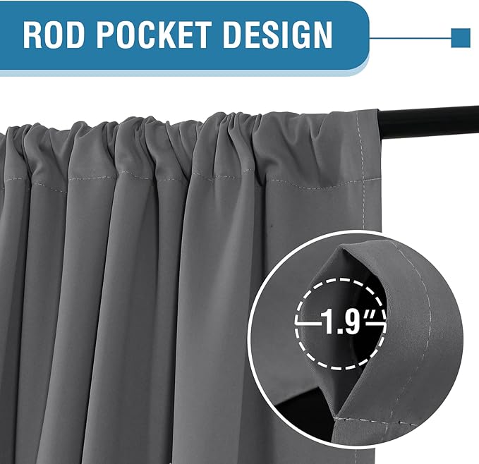 H.VERSAILTEX 100% Blackout Curtains - Image 3