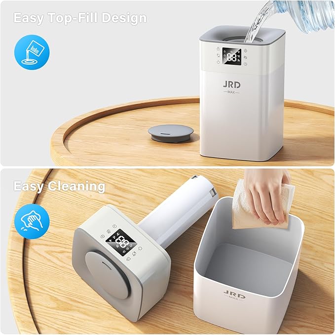 JRD 4L Humidifiers for Bedroom, Cool Mist Humidifier for Large Room, 40H Runtime - Image 5