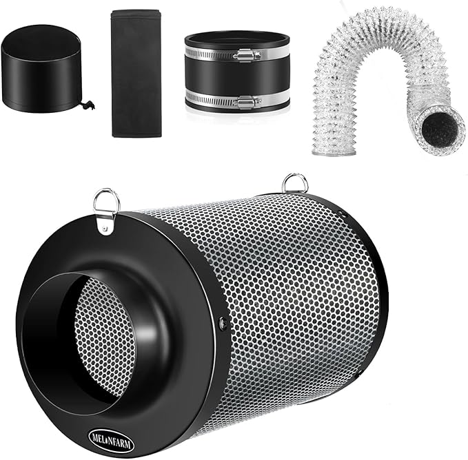 MELONFARM 4 Inch Air Carbon Filter Smelliness Control by MELONFARM