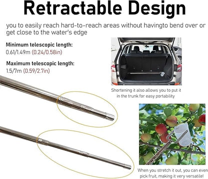 Telescopic Water Sampler Dipper, Ultra Light Rod Plastic Beaker Pendulum Beaker - Image 6
