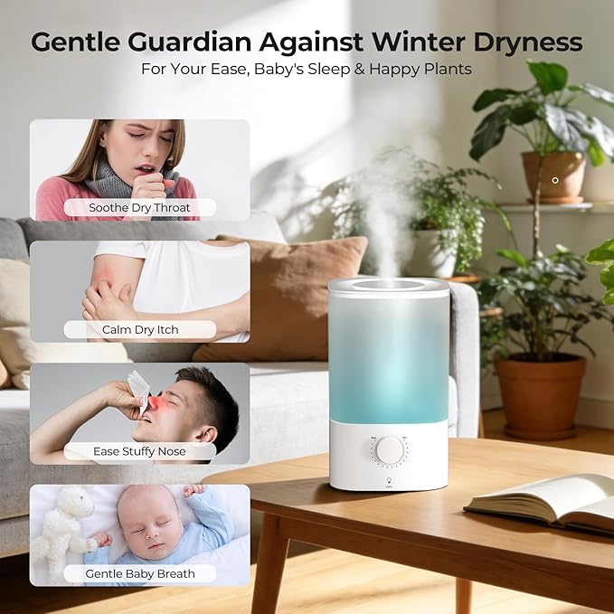 Cool Mist Humidifier for Bedroom & Baby Nursery - Image 6
