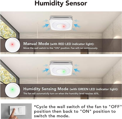 OREiN 3-in-1 Bathroom Exhaust Fan - Image 3
