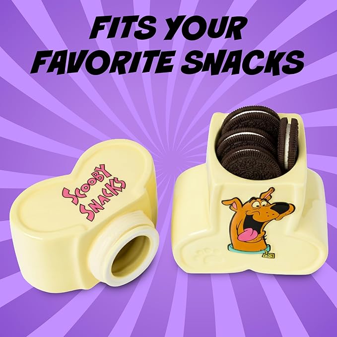 Silver Buffalo Scooby-Doo Scooby Snacks Sculpted Ceramic Snack Jar, 4.85” x 3” - Image 3