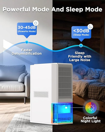 Max 45 oz/Day Dehumidifier for Home 1100 Sq Ft, EasyAcc Dehumidifiers for - Image 5