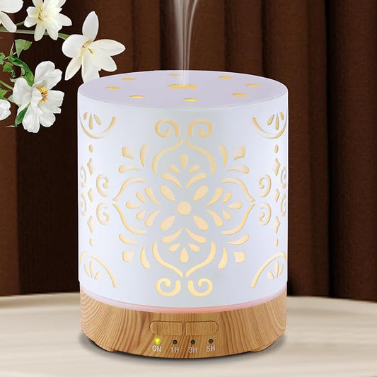 Essential Oil Diffuser for Home - 300ML Metal Aromatherapy Diffuser by EQUSUPRO