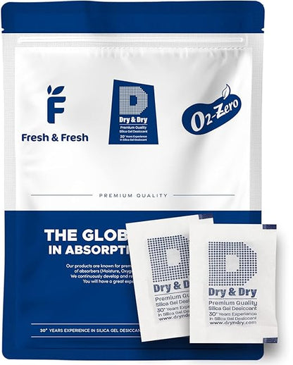 Dry & Dry 5 Gram Silica Gel Packets, Desiccants by DryDry