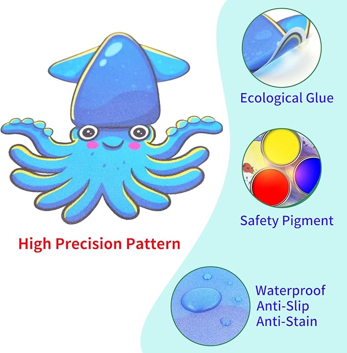 18Pack Bathtub Non Slip Stickers, Guppy Grips Bath Stickers - Image 5