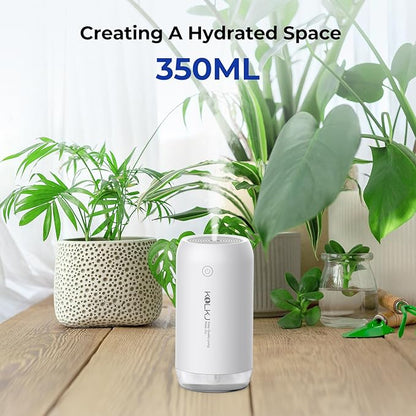 Portable Mini Humidifier, KQLKJ 350ml Small Cool Mist Humidifiers, USB Personal - Image 6