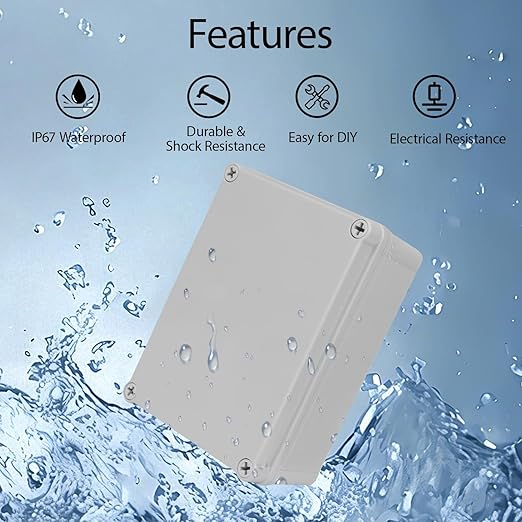 Junction Box，6.9"x 4.9"x 3" Outdoor Electrical Box - Image 5