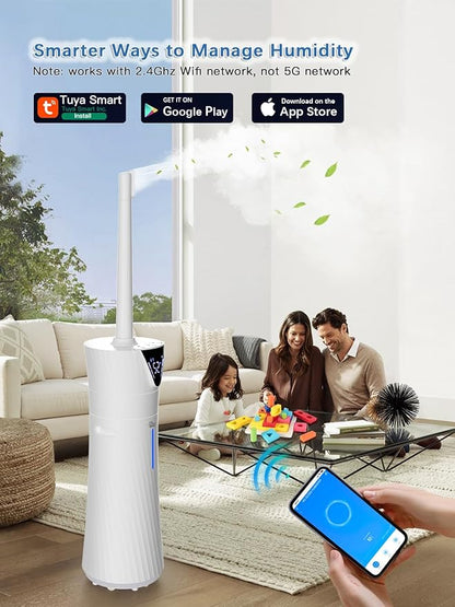 17L/4.5Gal Humidifier Large Room, Smart Quiet Ultrasonic Cool Mist Humidifiers - Image 2
