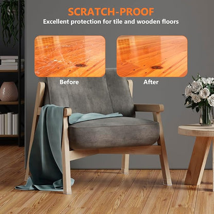16pcs Square Chair Leg Floor Protectors, Felt Pads Chair Leg Protectors - Image 5
