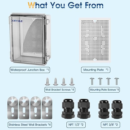 Waterproof Outdoor Project ABS Plastic Junction Box IP67 Weatherproof Dustproof - Image 7